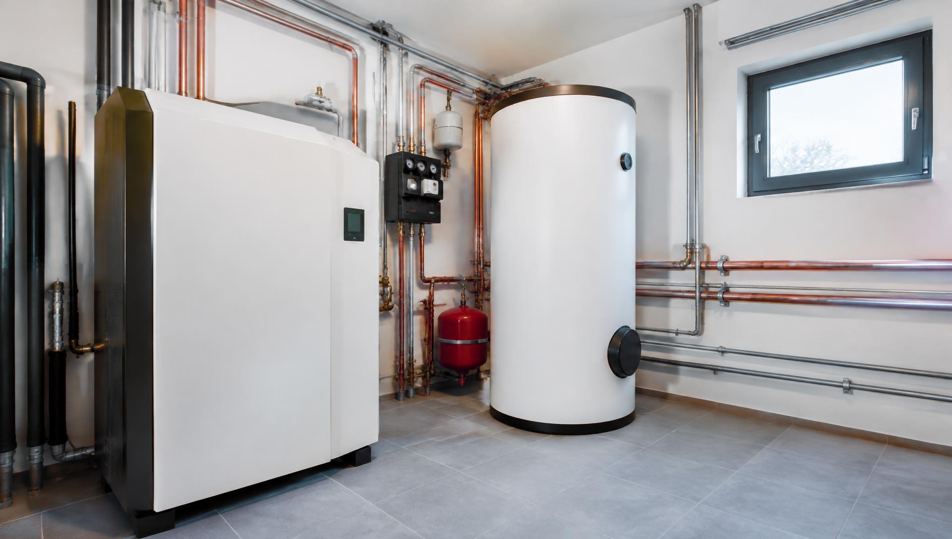 Moderne Haustechnik mit Wärmepumpe