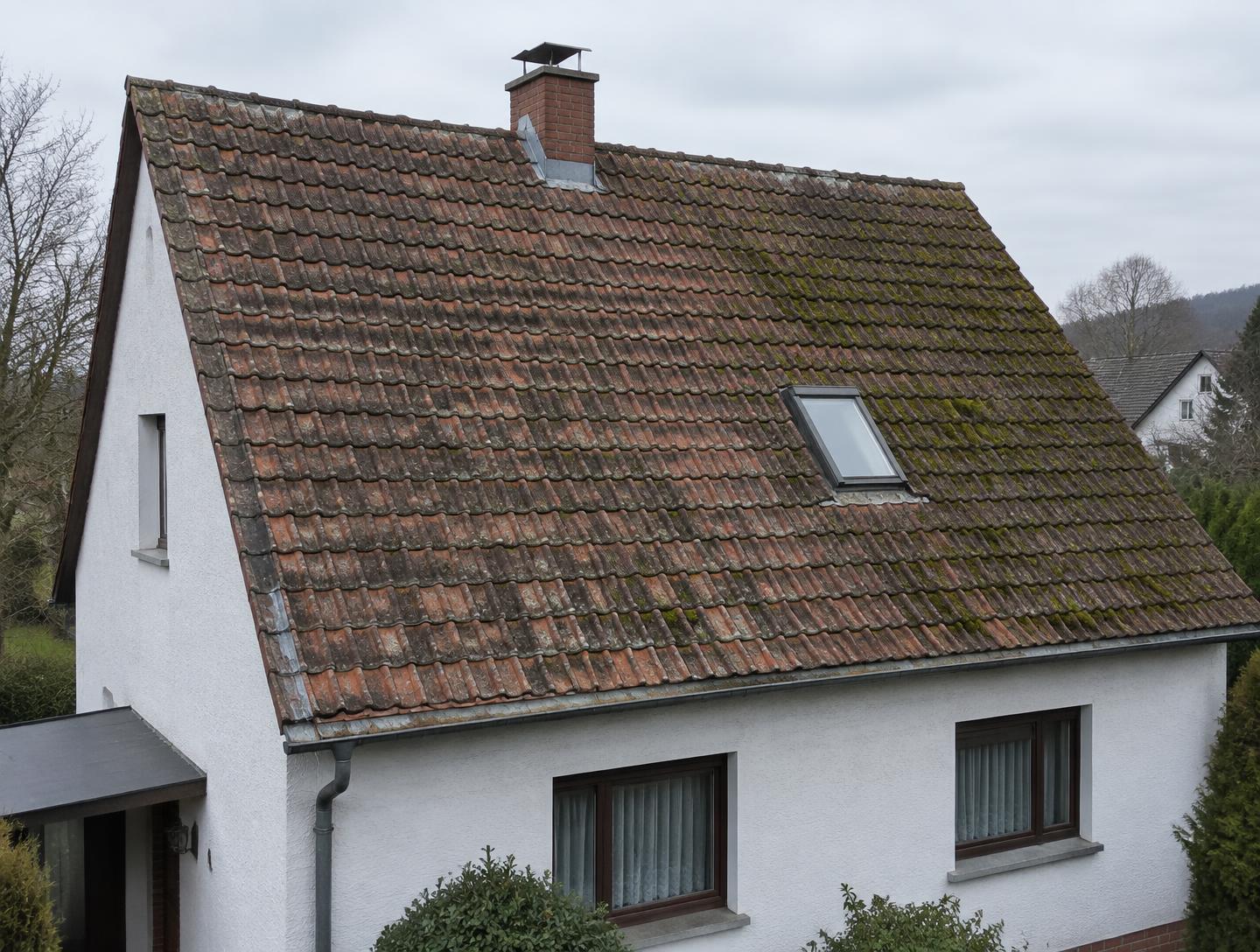 Dachdeckung – vorher